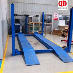 Lève-voiture hydraulique vertical à quatre poteaux personnalisé en usine, double vérin, déverrouillage manuel d'urgence, homologué CE, pour <span class=keywords><strong>garage</strong></span> - Product Image 3