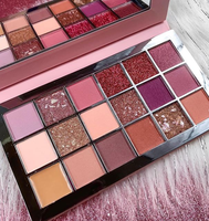 Palette d'ombres à paupières Nude 18 couleurs, maquillage végétalien, vendeur, marque privée, sans cruauté