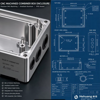 Support de ventilateur solaire en aluminium CNC, Boîtier de combinateur, Plaque isolante de barrette de combinateur, Support de montage de protection contre les surtensions