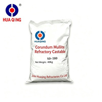 Pasokan Pabrik Corundum Mullite Refractory Castable 1770-2000C Ketahanan Api 2.65 Densitas Massa 70-100MPa Kekuatan Hancur Dingin 70-100MPa