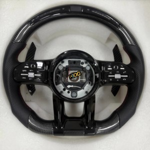 Volante de Fibra de Carbono para Interiores de Automóviles, Venta al por Mayor, para <span class=keywords><strong>Mercedes</strong></span>-Benz <span class=keywords><strong>Clase</strong></span> A, C, E, <span class=keywords><strong>G</strong></span>, <span class=keywords><strong>63</strong></span>, CLA, GLC, GLB, SLK, GLA, <span class=keywords><strong>AMG</strong></span> - Product Image 6