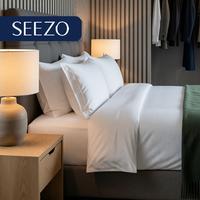 Ensemble de chambre d'hôtel : Service complet, assemblage rapide, table console, cadre de lit en cuir en panneau MDF pour hôtels et aéroports