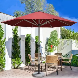 Wholesale Chinese Large Garden Patio Sun Beach Aluminum Umbrella Parasol Outdoor