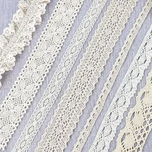 Fast Delivery Border Lace Fabric Embroidery 100% Cotton Lace Fabric