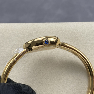 Montre-bracelet de luxe en or 18 carats pour femme, mini bracelet ovale, montre à quartz, bracelet élégant, bijoux pour femme, taille 15 16 17 cm - Product Image 3