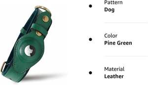 Collares de perro de cuero de marca de lujo con estuche Airtag Collares para mascotas de diseñador de precio de fábrica con GPS - Product Image 5