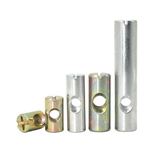 Tuercas de Fijación, Tuerca Cilíndrica de Acero al Carbono, Zincado Amarillo, M2 M3 M4 M5 M6, Pernos Cilíndricos Ranurados/Cruzados para Cama - Product Image 1