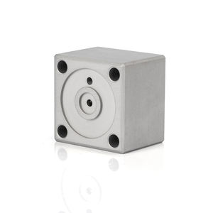 Bloco Cilíndrico Quadrado de Alumínio Usinado em CNC Personalizado / Corpo de Válvula com Wire EDM e Brochagem para Sistemas Pneumáticos - Product Image 5