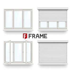 Fenêtre UPVC à haute efficacité énergétique avec volet roulant électrique intégré en option, <span class=keywords><strong>vitrage</strong></span> insonorisé, grille de quincaillerie personnalisée - Product Image 1