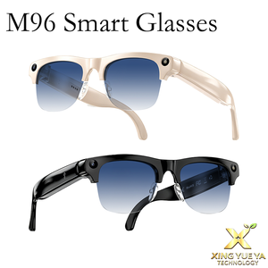 2026 New M96 AI Smart <b>Glasses</b> half frame for 8MP <b>Camera</b> 1080P Video Recording Real-Time AI Translation Calling HIFI Sound Unisex - Product Image 2