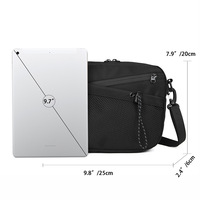 Crossbodytas voor heren, enkele schoudertas, waterdichte Oxford-stof reistas voor heren, casual kleine tas, messengertas