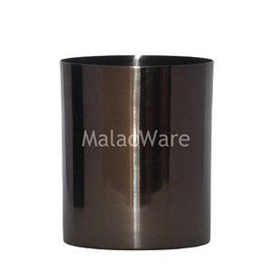 Nouveau à la mode de haute qualité décoratif fait à la main conteneur bougie pot décoration quotidienne parfumé vide noir bougie pot - Product Image 2