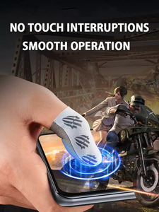 Manchons de doigt populaires pour <span class=keywords><strong>jeux</strong></span> mobiles, toucher soyeux pour écran tactile, anti-transpiration professionnelle, légers et respirants. - Product Image 4