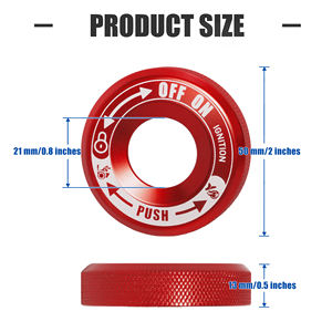 Cubierta Protectora <span class=keywords><strong>de</strong></span> Aluminio Roja para el Interruptor <span class=keywords><strong>de</strong></span> Encendido, para Can-Am Spyder <span class=keywords><strong>Serie</strong></span> F3, Accesorios para Motocicleta - Product Image 2