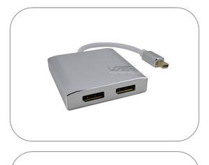 Mini <span class=keywords><strong>DisplayPort</strong></span> 1,2 macho a doble <span class=keywords><strong>puerto</strong></span> de pantalla DP hembra MST Hub adaptador - Product Image 3