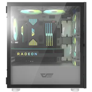 Darkflash DLM21 Modern Computer Case Gaming PC Cases Homemade ARGB Fans Casing Tempered Glass Cabinet Pc Chassis