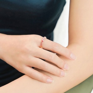 Ruyi Đồ Trang Sức 18K Vàng Thật Phòng Thí Nghiệm Đá Quý <span class=keywords><strong>Sapphire</strong></span> Cầu Vồng Vòng Đeo Tay Bông Tai Trang Sức <span class=keywords><strong>Set</strong></span> Cho Phụ Nữ Cô Gái Phụ Nữ - Product Image 6