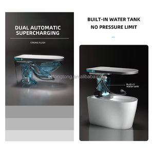 Nouvelle Conception de Cuvette de <span class=keywords><strong>Toilette</strong></span> en Céramique pour Usage Domestique, <span class=keywords><strong>Toilette</strong></span> Intelligente à Lavage Automatique pour Hôtel, WC Intelligent - Product Image 3