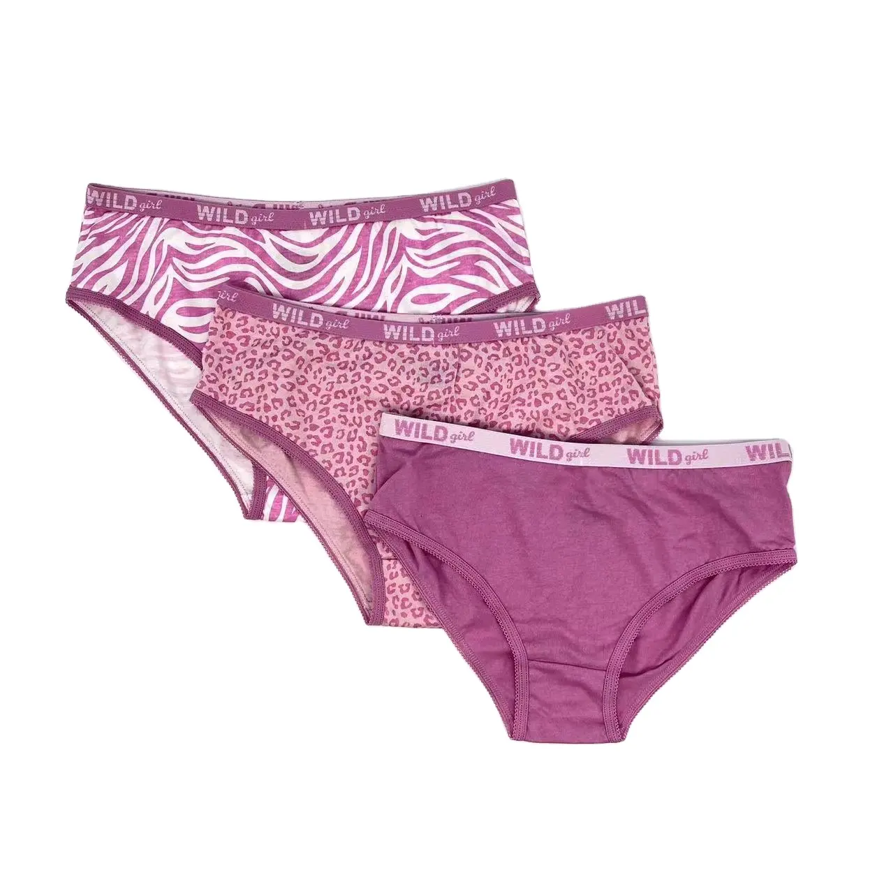 Roupa íntima infantil, calcinha macia para meninas, roupa íntima, conjuntos com calças rosa
