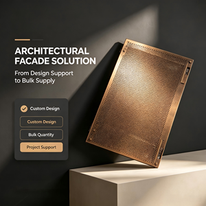 Panel de Revestimiento de Fachada de Pared Metálica Perforada, Lámina de Revestimiento para Edificios Modernos - Product Image 6
