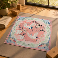 Tapis de jeu de mahjong et de poker en néoprène imprimé coloré moderne, pliable, portable, antidérapant, tailles personnalisées, vente en gros