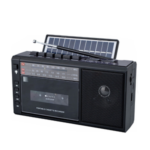 Factory Custom Retro Portable Cassette Recorder With FM AM Radio USB TF Slot <b>LED</b> <b>Light</b> <b>Rechargeable</b> Boombox For Outdoor Camping - Product Image 1