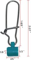 Peluncur Pemberat Senar Pancing # 8 Duo Lock Snap Stainless Steel 110-220LB Lure Quick Snap Klip Pancing Ganti Cepat