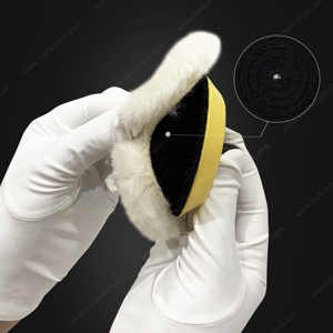 ผลิต<span class=keywords><strong>3</strong></span> "100% แผ่นผ้าขนสัตว์เบ็ดและห่วงจับแผ่นบัฟเฟอร์สำหรับสารประกอบตัดและขัดสำหรับยานยนต์ทางทะเลและ Epoxies - Product Image 5