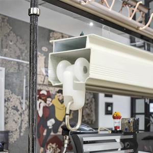 Nhà Máy Bán Buôn Giá Im Lặng Sheer Nhôm Hidden Rèm Đường Sắt Thanh Lịch Trang Trí Nội Thất Cửa Sổ Phụ Kiện Mô Hình Rèm Cực - Product Image 1