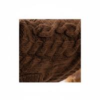 Pull en laine marron écologique moderne pour animaux de compagnie, chien et chat, vêtements d'hiver