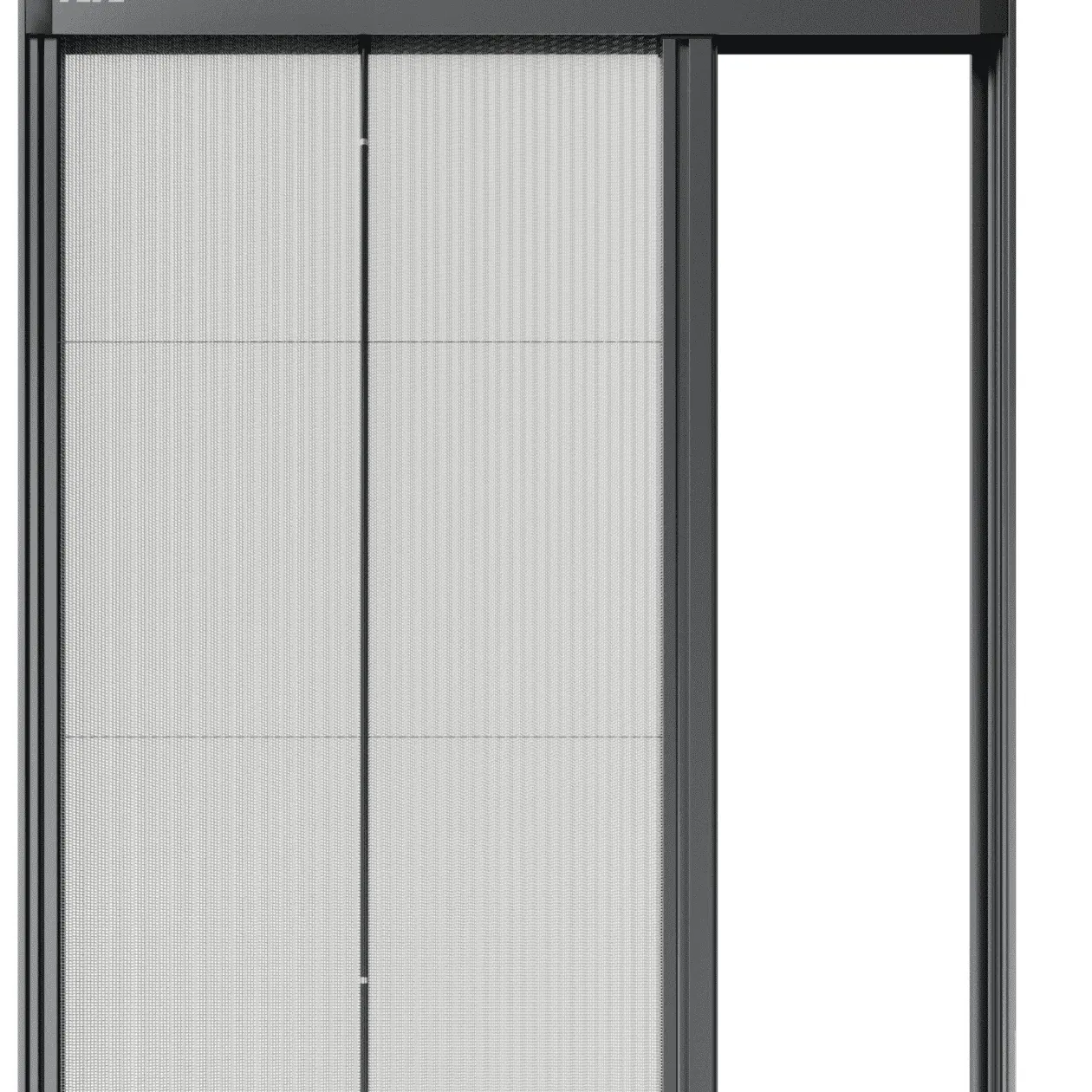 Pantallas de ventanas con marco de aluminio para garaje mosquitera retráctil plisada para puertas correderas