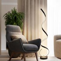 Lampadaire LED Arc Nordique Contemporain Minimaliste 2026 avec Télécommande RGB et Lumière Dansante pour Hôtel, Salon, et Ambiance Moderne