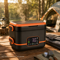 Boîte à lunch électrique en gros, couleur personnalisée, OEM, chauffe-plat rechargeable 1,5 L, 8 couleurs, portable