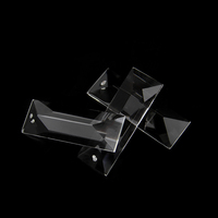 Plafonnier Triangle en cristal K9, 22x76mm, haute qualité, 10 pièces, accessoires de lampe, à prisme