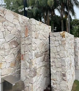 Pietra Arenaria Bianca per Pavimentazione Irregolare e Rivestimento Murale per Interni ed Esterni in Offerta - Product Image 3