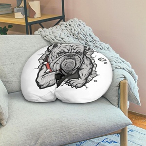 Süblimasyon özel logo baskı seyahat yastık takımı diğer fonksiyon kayma U şekli renkli boyun yastık - Product Image 2