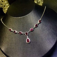 Bijoux en pierres précieuses 18k, or saoudien, afrique du sud, vrai diamant, 3,8 carats, pendentif rouge, non chauffant, naturel