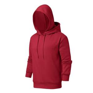 Vente en gros de pulls à capuche à manches longues personnalisés pour hommes 100% coton style de vêtements de rue teintés unis grande taille sweats à capuche vierges pour hommes - Product Image 1