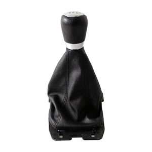 Pomo de Palanca de Cambios para Automóvil, Venta Caliente del Fabricante, para <span class=keywords><strong>Ford</strong></span> <span class=keywords><strong>Ecosport</strong></span> 2013-2018, Estilo Automotriz con Funda de Cuero PU Negra - Product Image 4