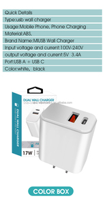 <span class=keywords><strong>Chargeur</strong></span> mural double port USB A + TYPE C Charge rapide Adaptateur secteur Type C <span class=keywords><strong>Chargeur</strong></span> mural multi-téléphone Cube - Product Image 3
