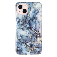 Modische Marmor-Stein IMD TPU Soft Case für iPhone 16 Plus 15 14 13 Mini 12 11 Pro Max SE2 7 8 X XS XR Handy-Rückseitenhülle