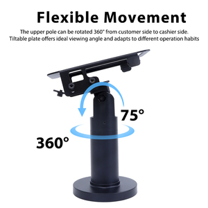 Support de <span class=keywords><strong>terminal</strong></span> de point de vente en métal antivol pour bureau, support pivotant pour machine à <span class=keywords><strong>carte</strong></span> de crédit pour A920/A920Pro - Product Image 4