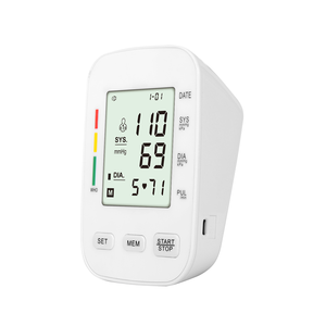 جهاز قياس ضغط الدم الرقمي للذراع العلوي للبالغين، جهاز أوتوماتيكي لقياس النبض بدرجة طبية لقياس ارتفاع ضغط الدم مع شاشة LCD - Product Image 6