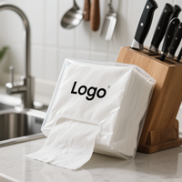 Serviettes de Noël personnalisées 2026 avec logo, boîte de mouchoirs jetables avec impression fantaisie pour la décoration de table et les serviettes de cocktail