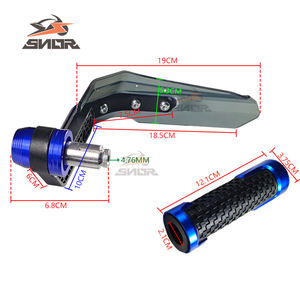 रेत मोटरसाइकिल संशोधन सहायक सींग विंडशील्ड हाथ संरक्षण कवर रबर कवर थ्रॉटल पकड़ सामान - Product Image 3