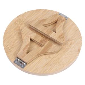 Plateau de canapé rond en bambou de 25 cm, table pliante pour accoudoir, pour salon - Product Image 5