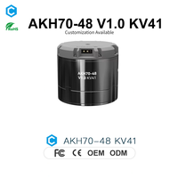 Actionneur robuste CubeMars AKH70-48 KV41 48 1 à engrenage triphasé avec double encodeur 21 bits pour jambe d'exosquelette