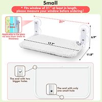 Hamac mural pliable sans fil KingHon pour chat, avec cadre métallique robuste, pour grands chats et chatons, lit suspendu pour fenêtre
