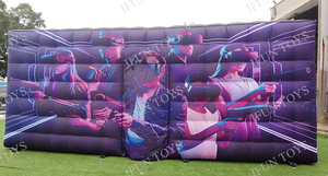 Tienda inflable de impresión <span class=keywords><strong>completa</strong></span> al aire libre VR Party Game Arena Realidad virtual Playfield Inflable IPS Game Sport Field - Product Image 4