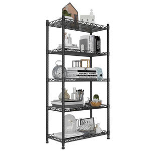 wire shelving black 5 layer light duty storage rack kitchen storage rack